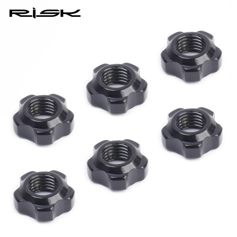 RISK Parts Presta Valve Nut Mountain Road Fixed Gear Bicycle Inner Tube Valve Aluminum Alloy Vacuum Tire Valve Cap RA111