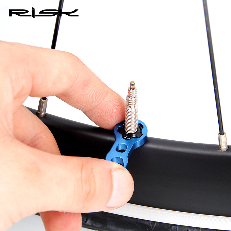 RISK Parts Presta Valve Nut Mountain Road Fixed Gear Bicycle Inner Tube Valve Aluminum Alloy Vacuum Tire Valve Cap RA111