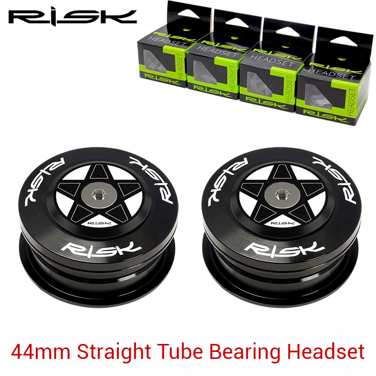RISK Parts 44mm Bearing Headset Assembly Semi-Integrated for Straight Tube Frames Mountain Road Bike Press Fit DH-441