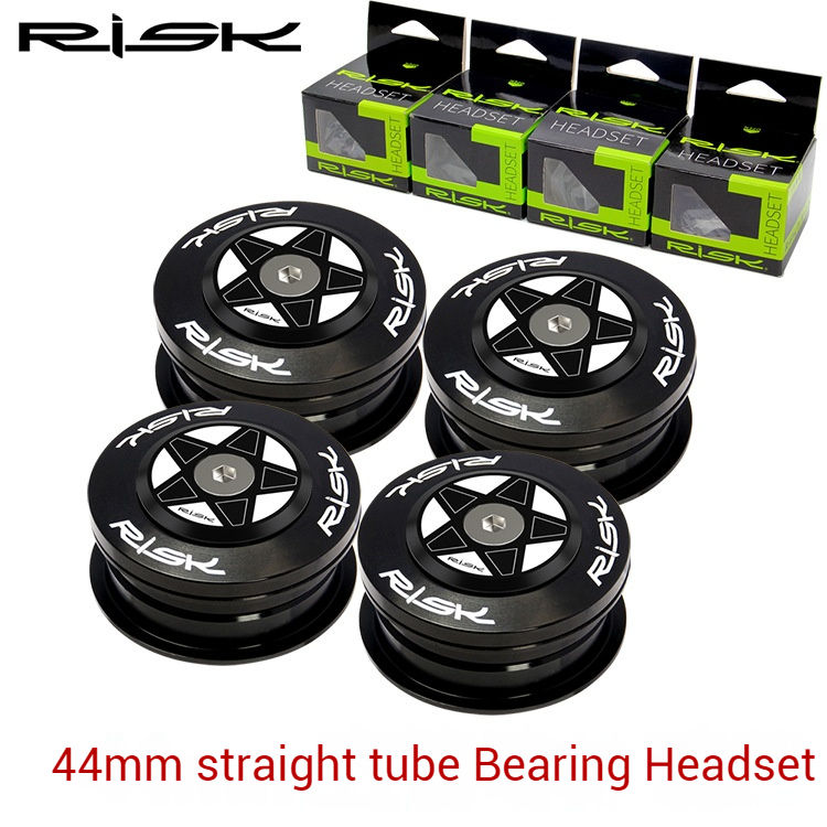 RISK Parts 44mm Bearing Headset Assembly Semi-Integrated for Straight Tube Frames Mountain Road Bike Press Fit DH-441