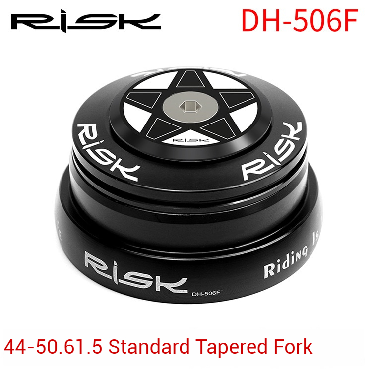 RISK Parts Tapered Headset Conversion Bottom Bracket Straight to Tapered Fork 44-50.6mm Non-Standard 1.25 Fork DH-506 DH-506K DH-506F
