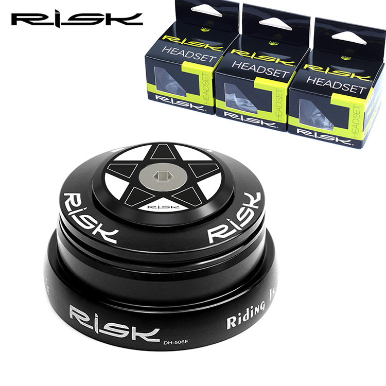 RISK Parts Tapered Headset Conversion Bottom Bracket Straight to Tapered Fork 44-50.6mm Non-Standard 1.25 Fork DH-506 DH-506K DH-506F