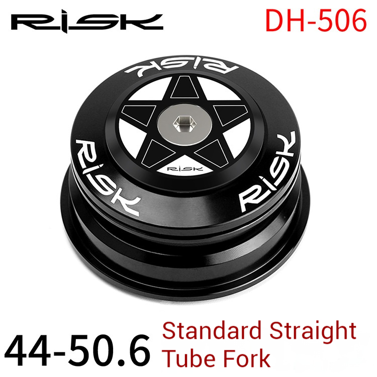 RISK Parts Tapered Headset Conversion Bottom Bracket Straight to Tapered Fork 44-50.6mm Non-Standard 1.25 Fork DH-506 DH-506K DH-506F