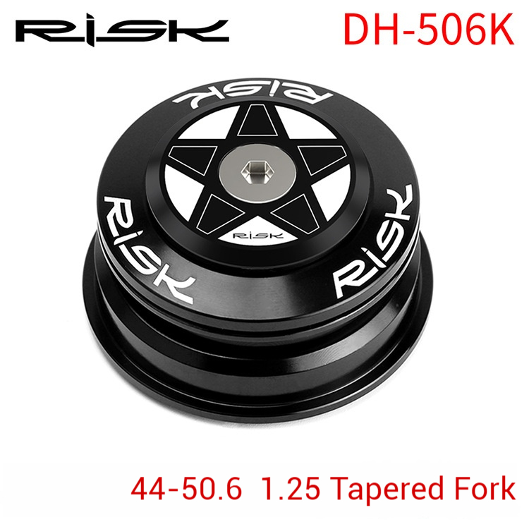 RISK Parts Tapered Headset Conversion Bottom Bracket Straight to Tapered Fork 44-50.6mm Non-Standard 1.25 Fork DH-506 DH-506K DH-506F