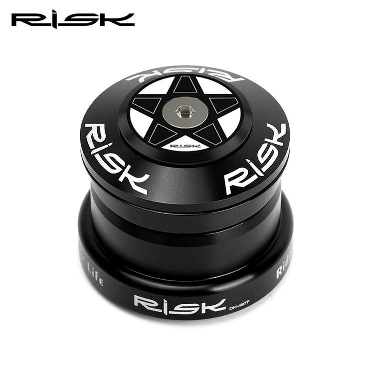RISK Parts Mountain Bike Headset DH Downhill 44-49.7/49.7mm Tapered with 1.5 Tapered Straight Tube Fork Bearings DH-497 DH-497F DH-497A DH-497B