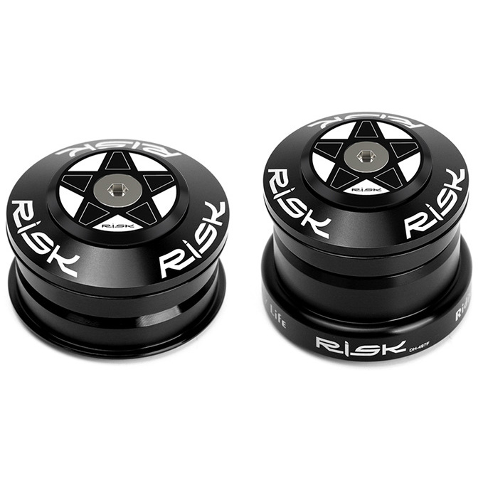 RISK Parts Mountain Bike Headset DH Downhill 44-49.7/49.7mm Tapered with 1.5 Tapered Straight Tube Fork Bearings DH-497 DH-497F DH-497A DH-497B