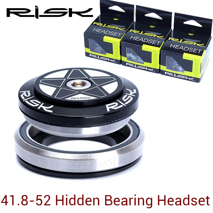 RISK Parts Tapered Headset Bearings for Mountain and Road Bikes 41.8/42-52mm Internal Integrated Hidden Headset DH-532