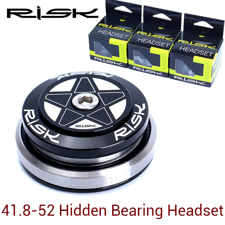 RISK Parts Tapered Headset Bearings for Mountain and Road Bikes 41.8/42-52mm Internal Integrated Hidden Headset DH-532