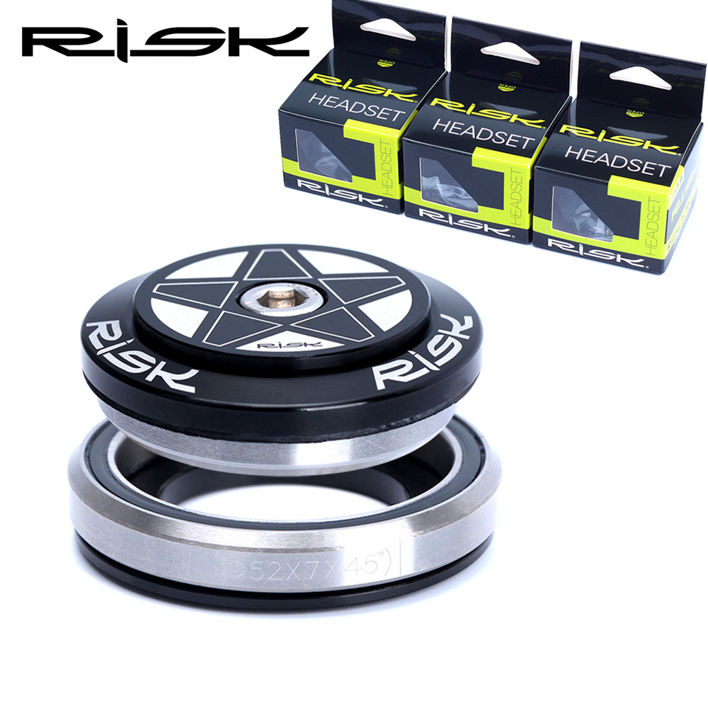 RISK Parts Tapered Headset Bearings for Mountain and Road Bikes 41.8/42-52mm Internal Integrated Hidden Headset DH-532
