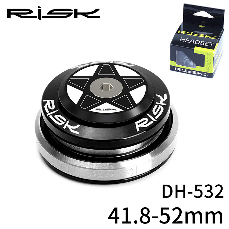RISK Parts Tapered Headset Bearings for Mountain and Road Bikes 41.8/42-52mm Internal Integrated Hidden Headset DH-532