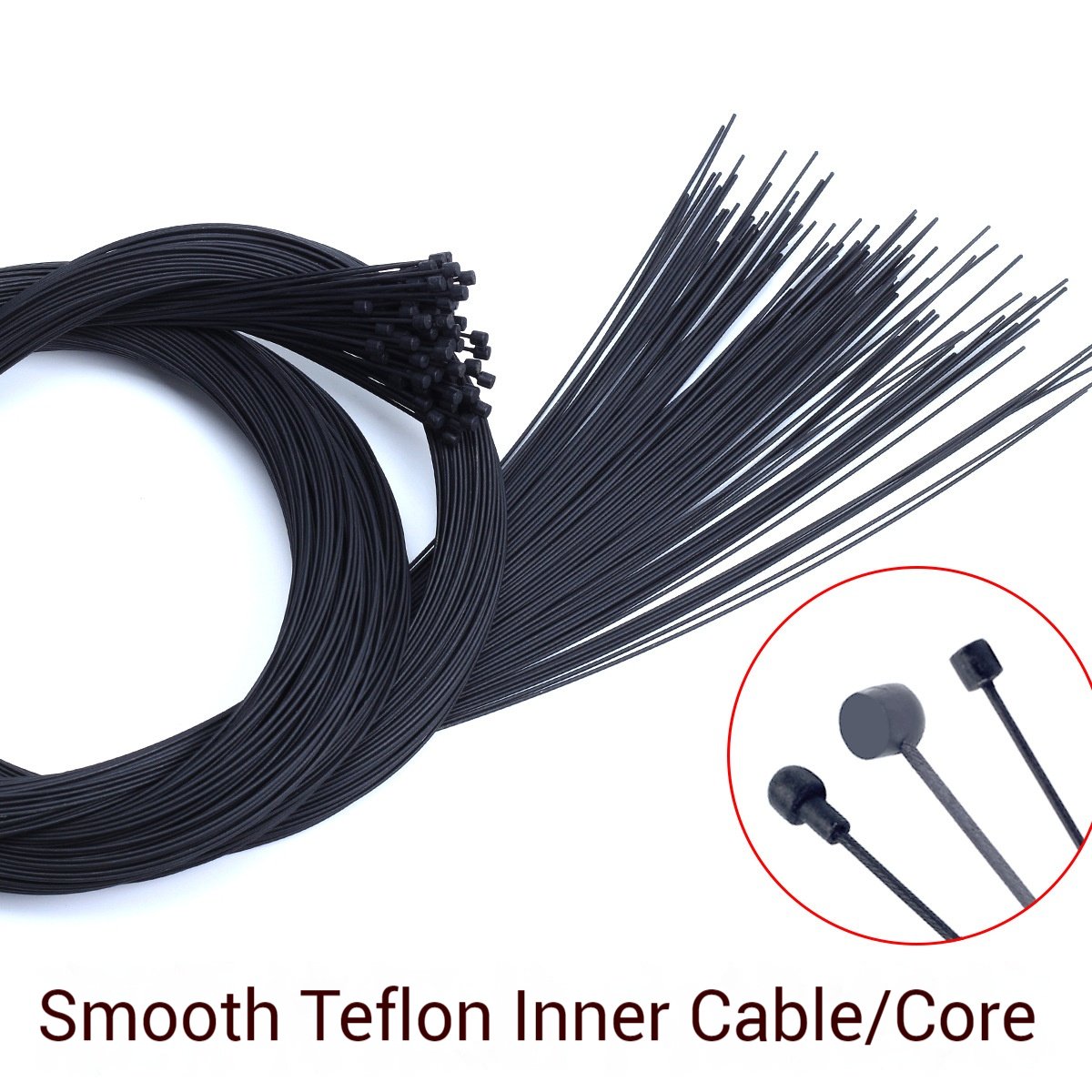RISK Parts Teflon Inner Cable Core Mountain Road Bike Iron Teflon Brake Shifter Cable Inner Core