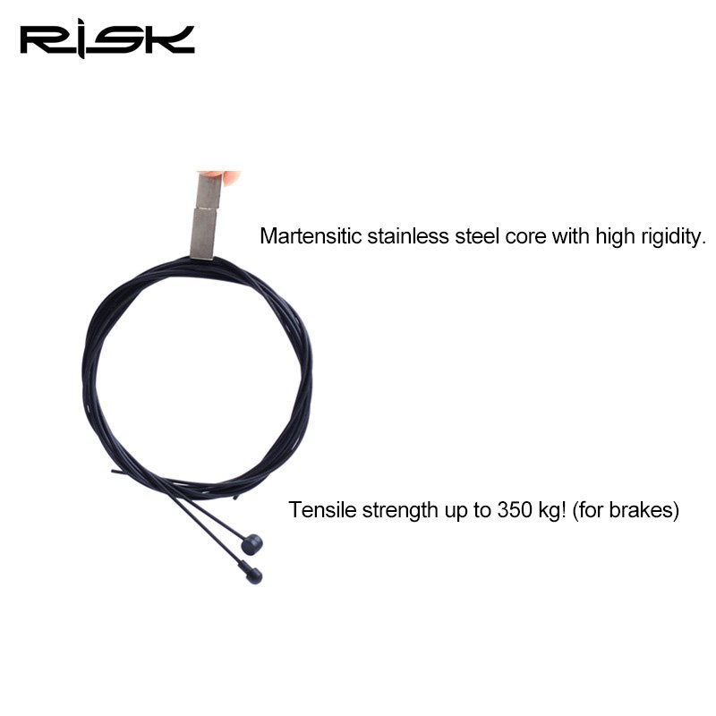 RISK Parts Teflon Inner Cable Core Mountain Road Bike Iron Teflon Brake Shifter Cable Inner Core