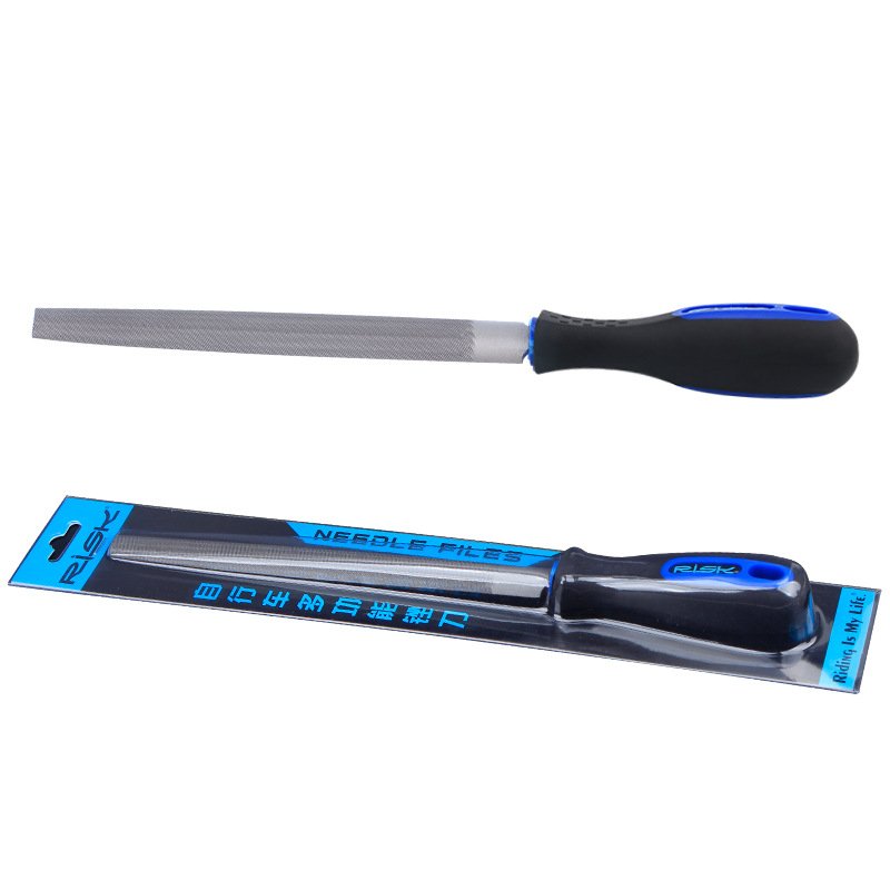 RISK Parts File for Mountain Bikes Metal Grinding File Fork Tube Cutter Trimming Deburring Steel File Tool RL-209