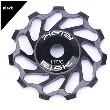 RISK Parts Mountain/Road Bike Ceramic Rear Derailleur Guide Pulley 11T Aluminum Alloy Bearing Pulley Wheel RA126