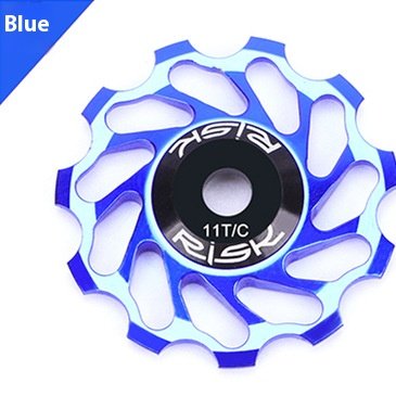 RISK Parts Mountain/Road Bike Ceramic Rear Derailleur Guide Pulley 11T Aluminum Alloy Bearing Pulley Wheel RA126