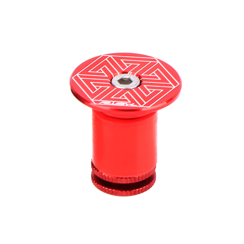 RISK Parts Mountain/Road Bike Handlebar End Plugs Aluminum Alloy Expansion Locking Bar End Caps with Handlebar Tape and Plug Cover RA118