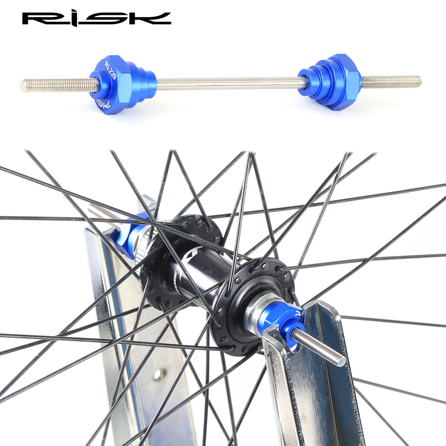 RISK Parts Hub Barrel Axle Converter Tool for 12/15/20mm Bicycle Axle Hubs RL229