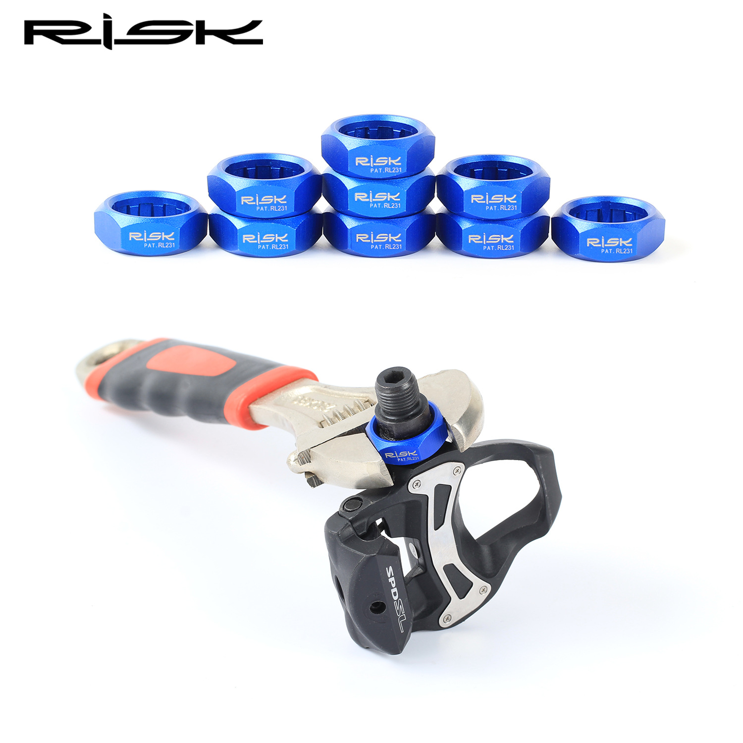 RISK Parts Mountain Road Bike Self-locking Pedal Installation and Removal Tool Pedal Lock Pedal Axle Installation Disassembly Socket RL231