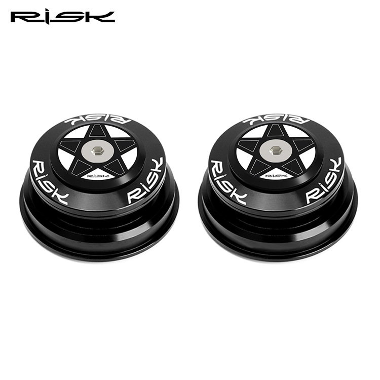 RISK Parts Mountain Bike 44-55/56mm Tapered Headset Straight Tube Conversion 28.6 Straight Tube Fork Bearing Sleeve Kit DH-562 DH-552