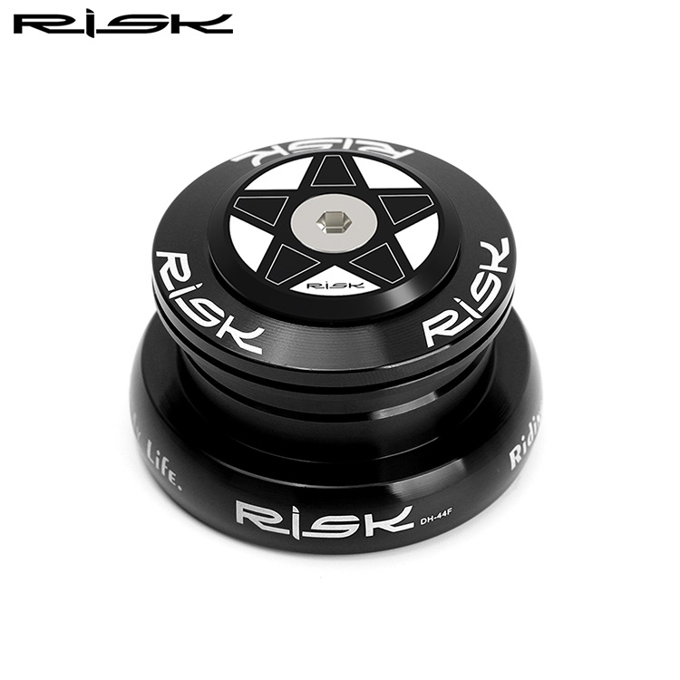 RISK Parts 44 Straight Tube Steerer Tube Headset Bearing 1.5 Steerer Tube Fork Base Conversion Adapter Press-Fit Headset DH-44F