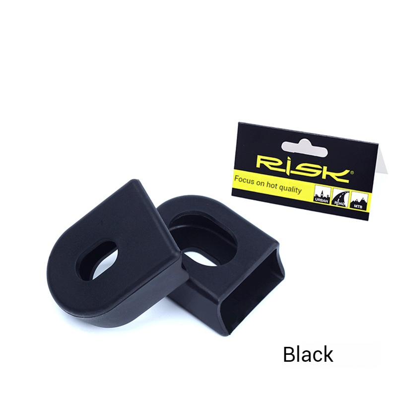 RISK Parts Chainring Crank Protector Mountain/Road Bike Pedal Axle Silicone Protective Cover Anti-scratch Waterproof