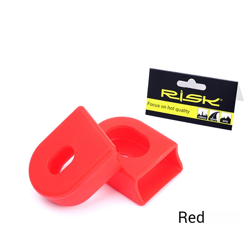RISK Parts Chainring Crank Protector Mountain/Road Bike Pedal Axle Silicone Protective Cover Anti-scratch Waterproof
