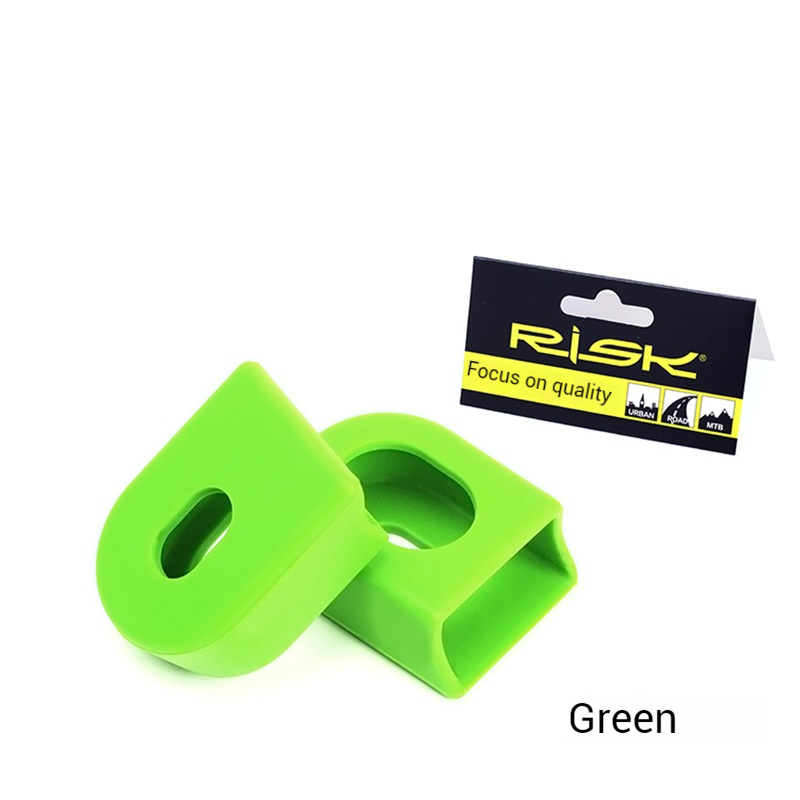 RISK Parts Chainring Crank Protector Mountain/Road Bike Pedal Axle Silicone Protective Cover Anti-scratch Waterproof