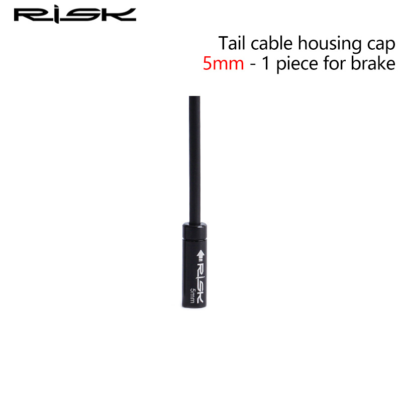 RISK Parts Mountain/Road Bike Aluminum Alloy Oil Injection Needle Cap for Gear and Brake Cable Dustproof and Waterproof End Cap RC306