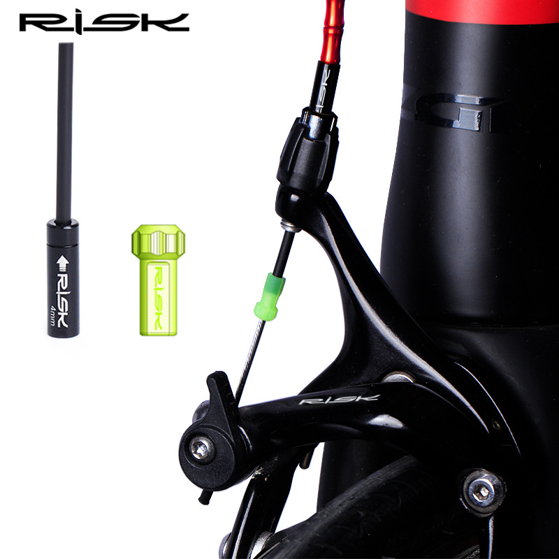 RISK Parts Mountain/Road Bike Aluminum Alloy Oil Injection Needle Cap for Gear and Brake Cable Dustproof and Waterproof End Cap RC306
