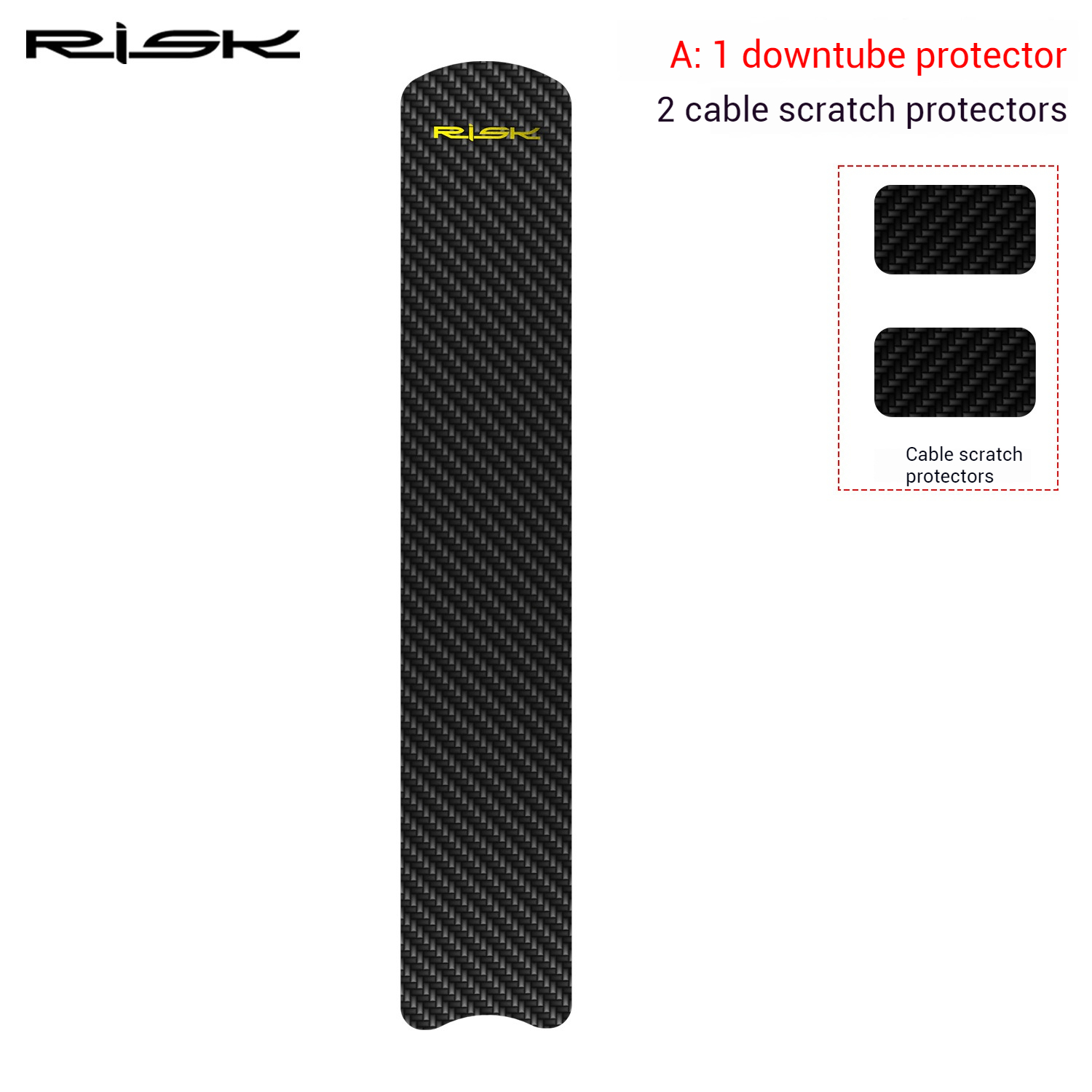 RISK Parts Bicycle Chainstay Protector Mountain Bike Road Bike Frame Protection Sticker Chain Guard Scratch Protection RA149