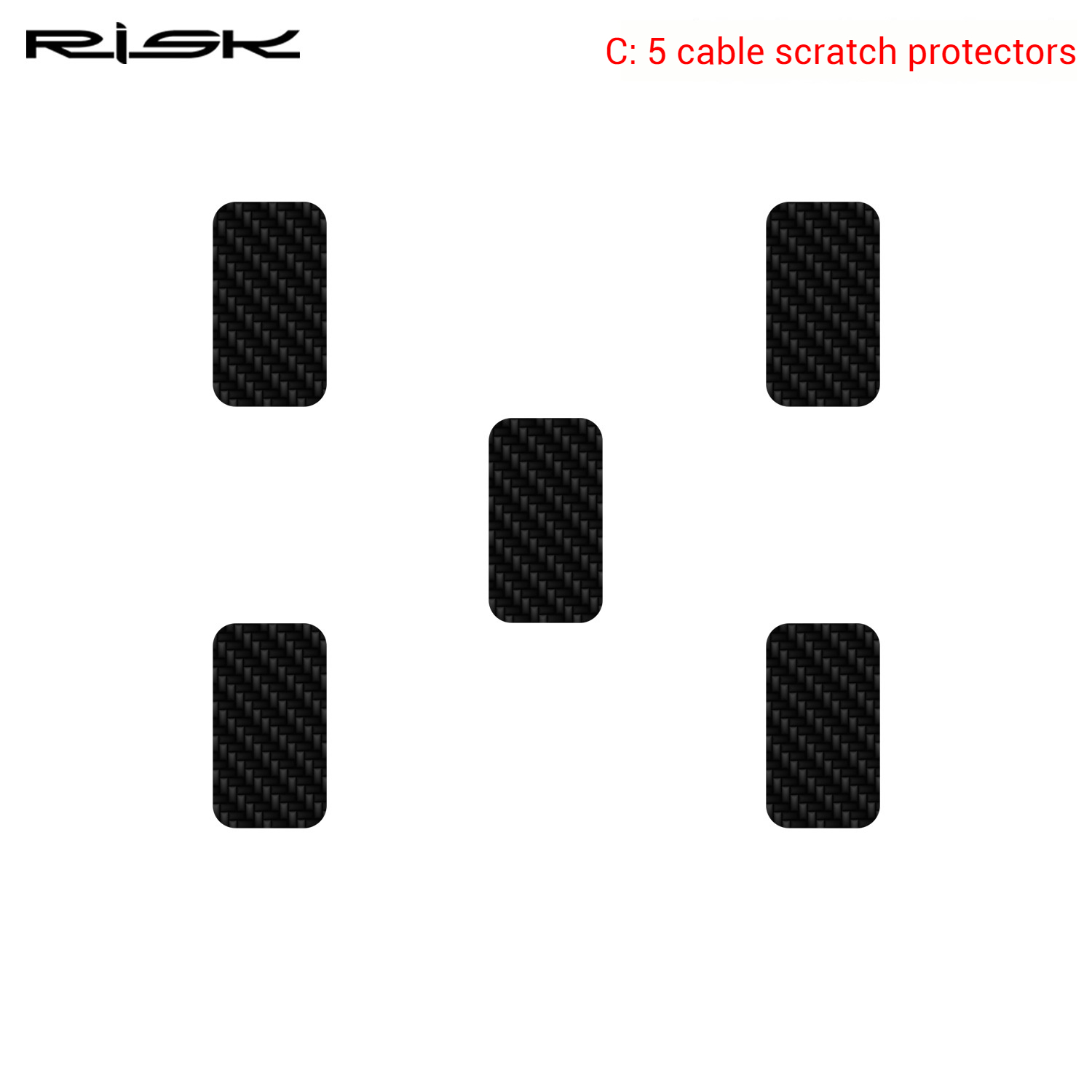 RISK Parts Bicycle Chainstay Protector Mountain Bike Road Bike Frame Protection Sticker Chain Guard Scratch Protection RA149