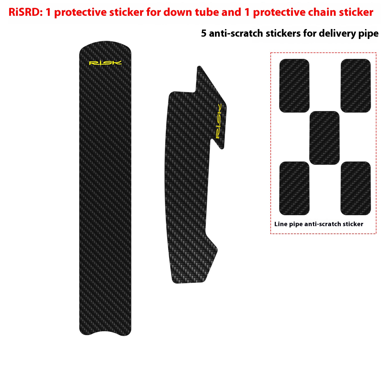 RISK Parts Bicycle Chainstay Protector Mountain Bike Road Bike Frame Protection Sticker Chain Guard Scratch Protection RA149