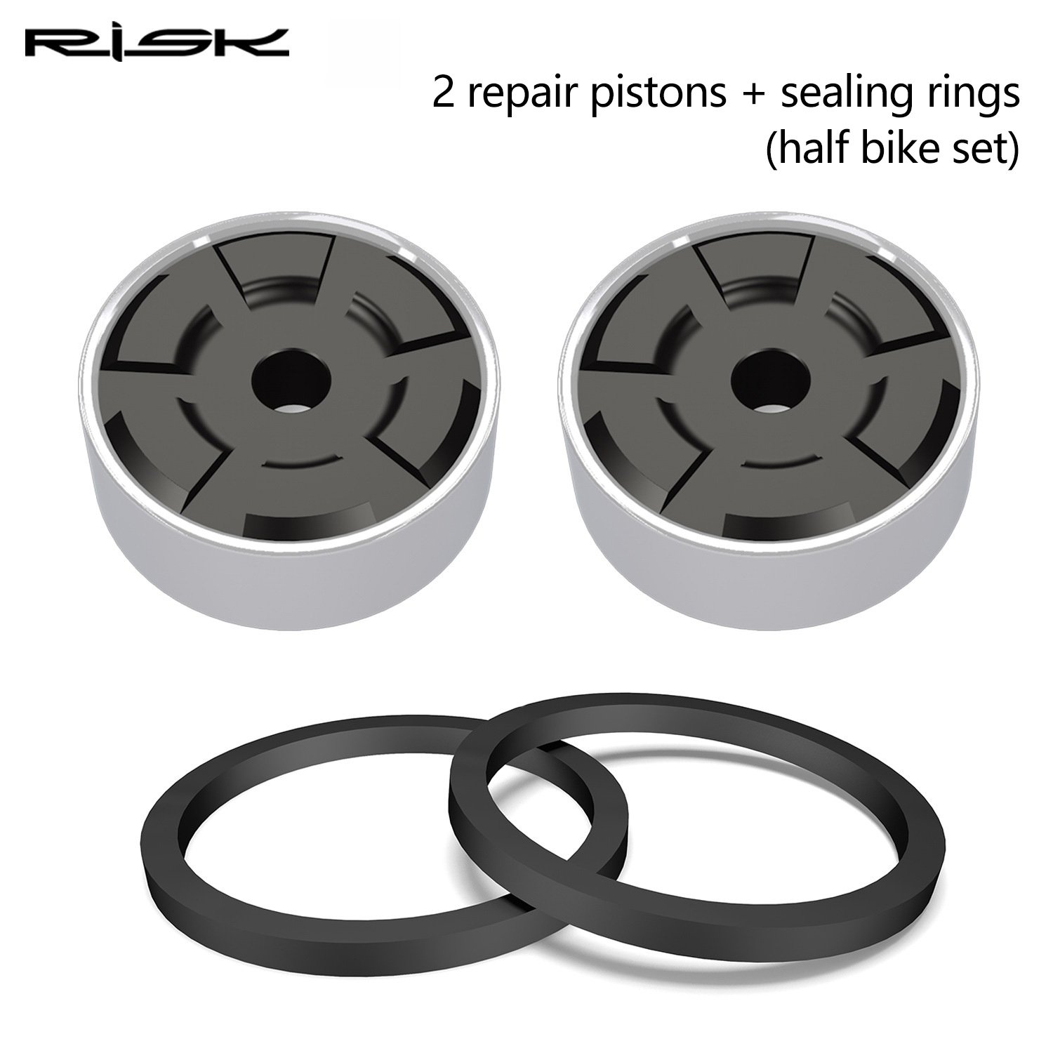 RISK Parts Mountain Bike Disc Brake Caliper Piston Road Bike XT Brake Abalone SLX XTR Oil Disc Seal Repair Kit RT128