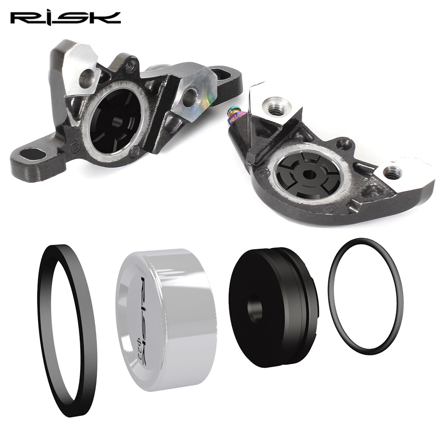RISK Parts Mountain Bike Disc Brake Caliper Piston Road Bike XT Brake Abalone SLX XTR Oil Disc Seal Repair Kit RT128