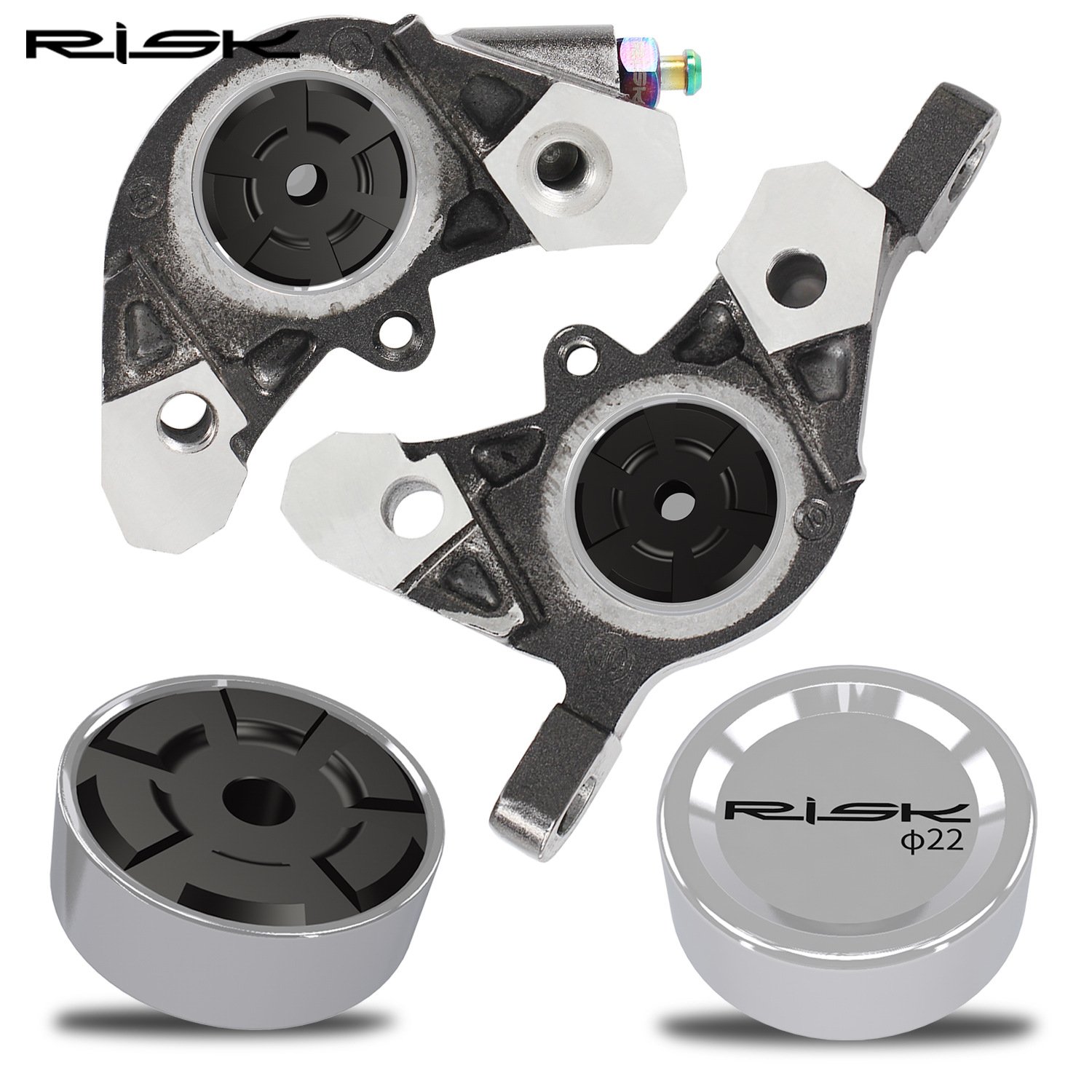 RISK Parts Mountain Bike Disc Brake Caliper Piston Road Bike XT Brake Abalone SLX XTR Oil Disc Seal Repair Kit RT128