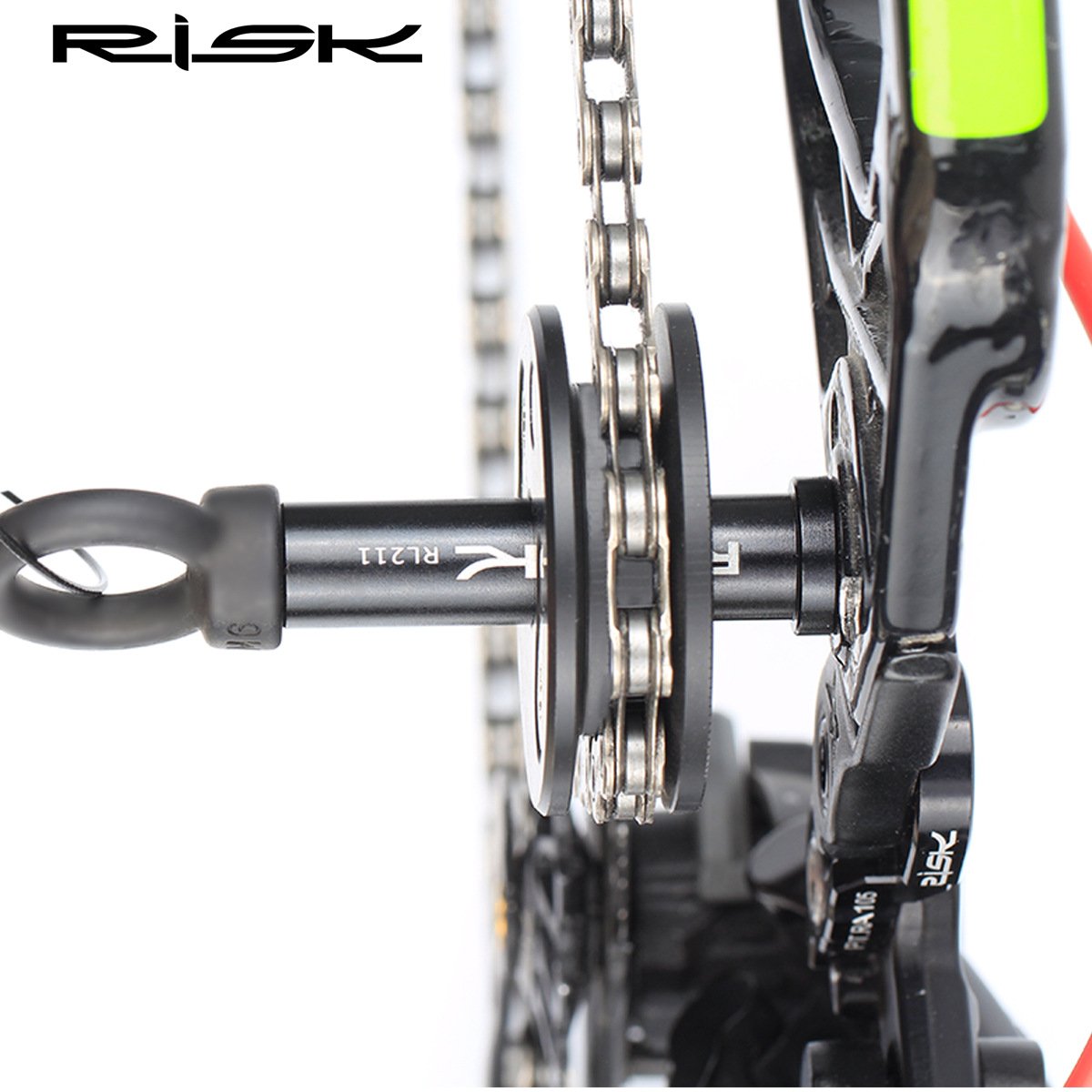 RISK Parts Bicycle Chain Keeper Mountain/Road Virtual Flywheel Chain Cleaner Chain Lubricator Tool RL210 RL211