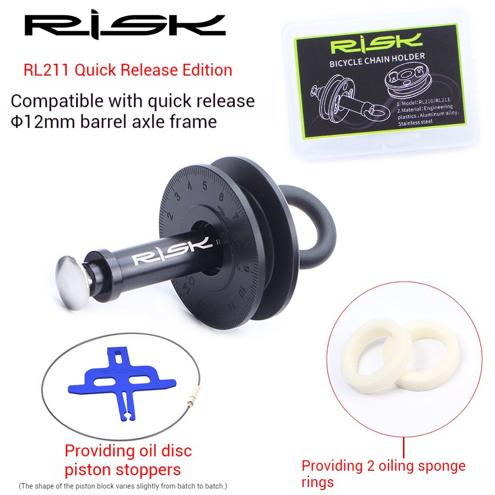 RISK Parts Bicycle Chain Keeper Mountain/Road Virtual Flywheel Chain Cleaner Chain Lubricator Tool RL210 RL211