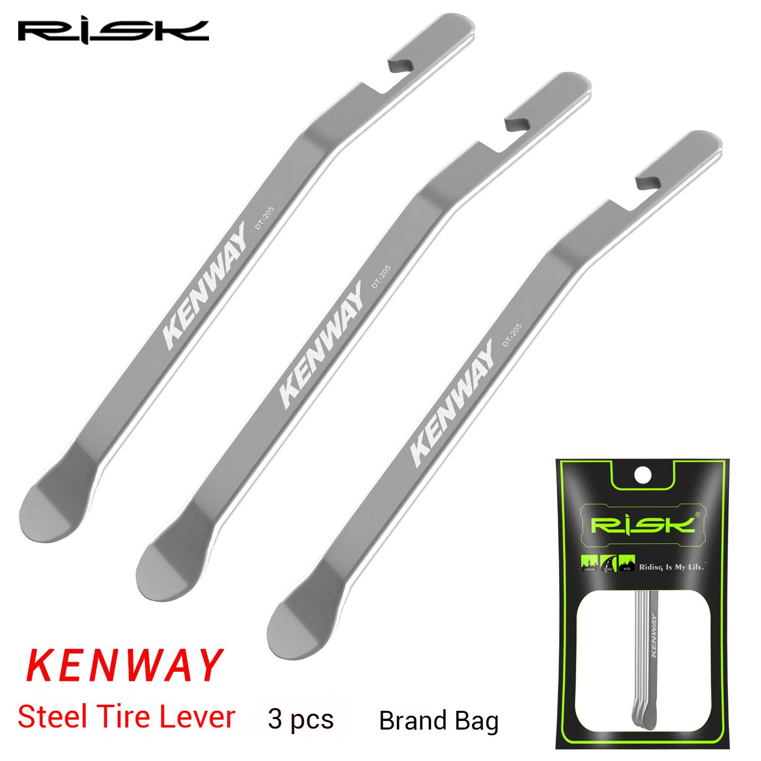 RISK Parts KENWAY Bicycle Tire Lever Mountain and Road Bike Tire Repair Lever Plastic Tire Pry Bar Tire Patching Tool