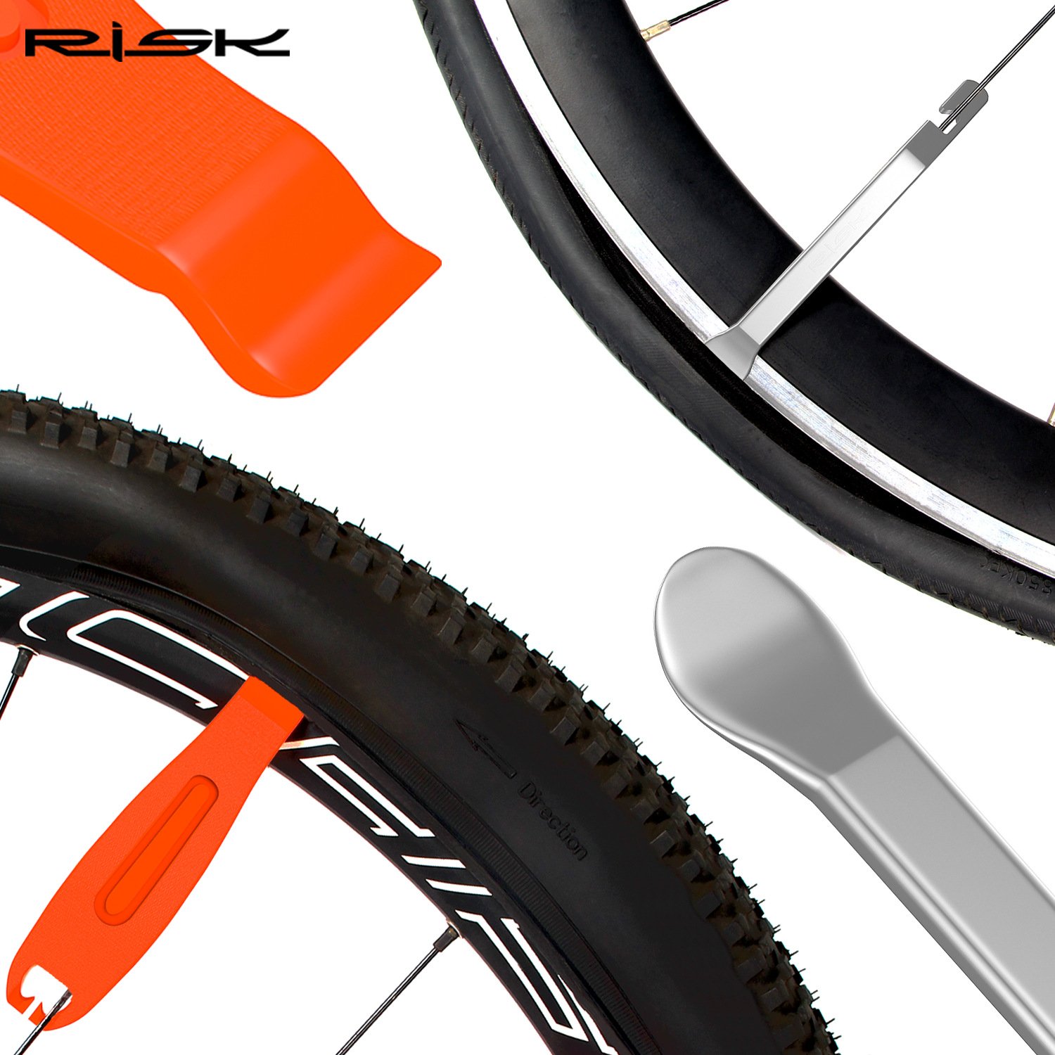 RISK Parts KENWAY Bicycle Tire Lever Mountain and Road Bike Tire Repair Lever Plastic Tire Pry Bar Tire Patching Tool