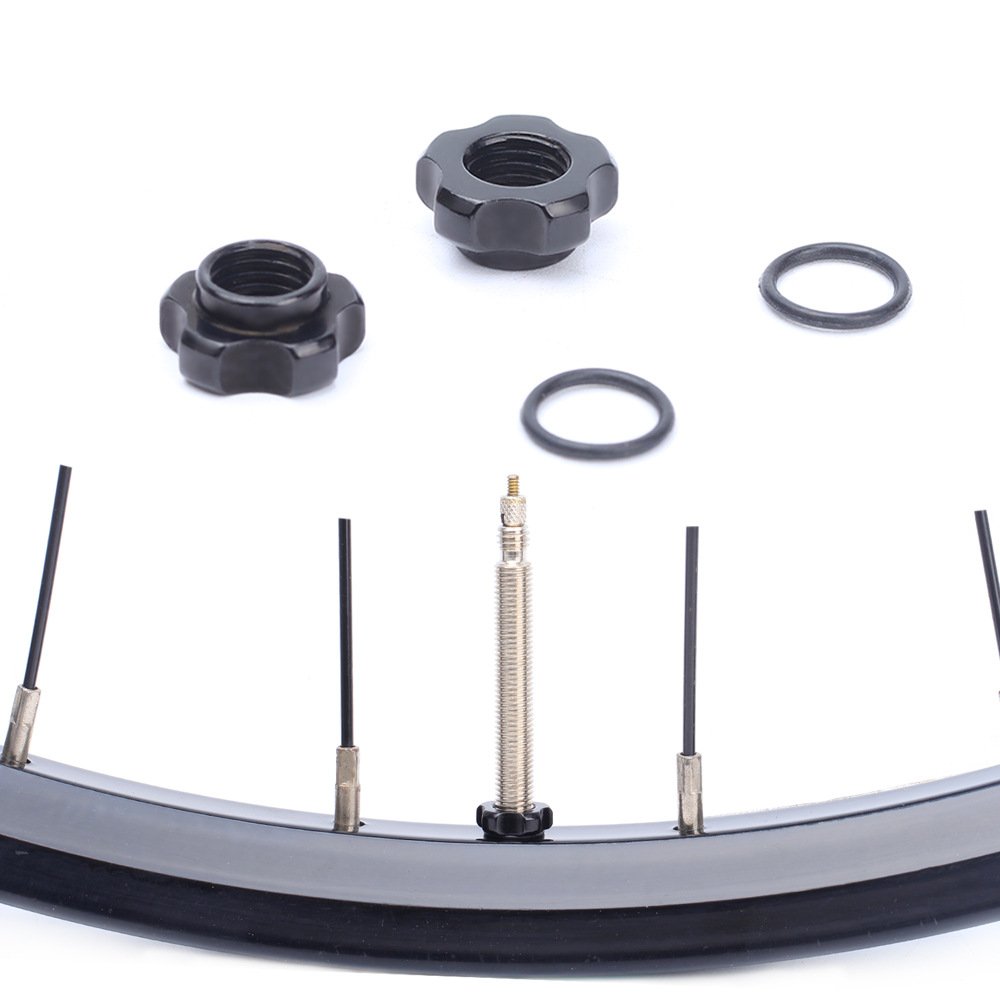 RISK Parts Schrader to Presta Valve American to French Valve Adapter Plug Mountain Bike Valve Converter Tire Valve Core Nut RA109