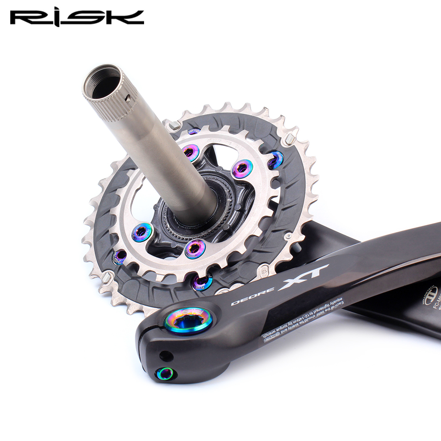 RISK Parts Mountain Bike M7000 Kit XT M8000 Titanium Screw Set Speed SLX Oil Disc Brake RT124-1 RT124-2