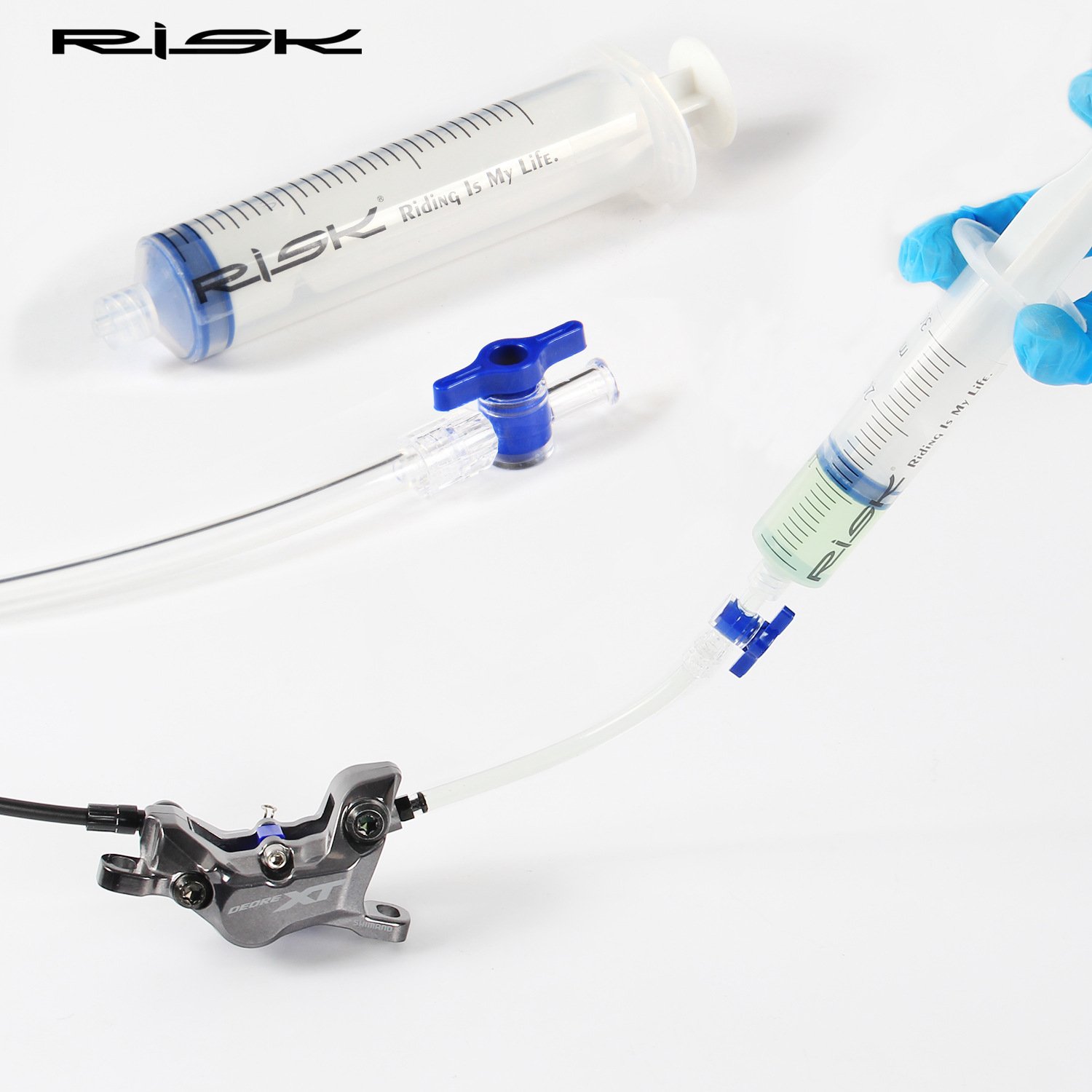 RISK Parts Mountain Bike Oil Change Tool Bicycle Oil Injection Syringe Disc Brake Oil Change Needle Injector Disc Brake Oil Change RL234-1 RL234-2