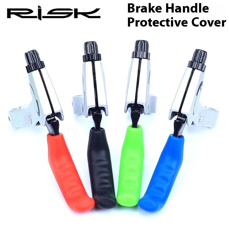 RISK Parts Mountain Bike Fixed Gear Silicone Brake Lever Protective Cover Brake Handlebar Grip Anti-slip Handlebar Cover