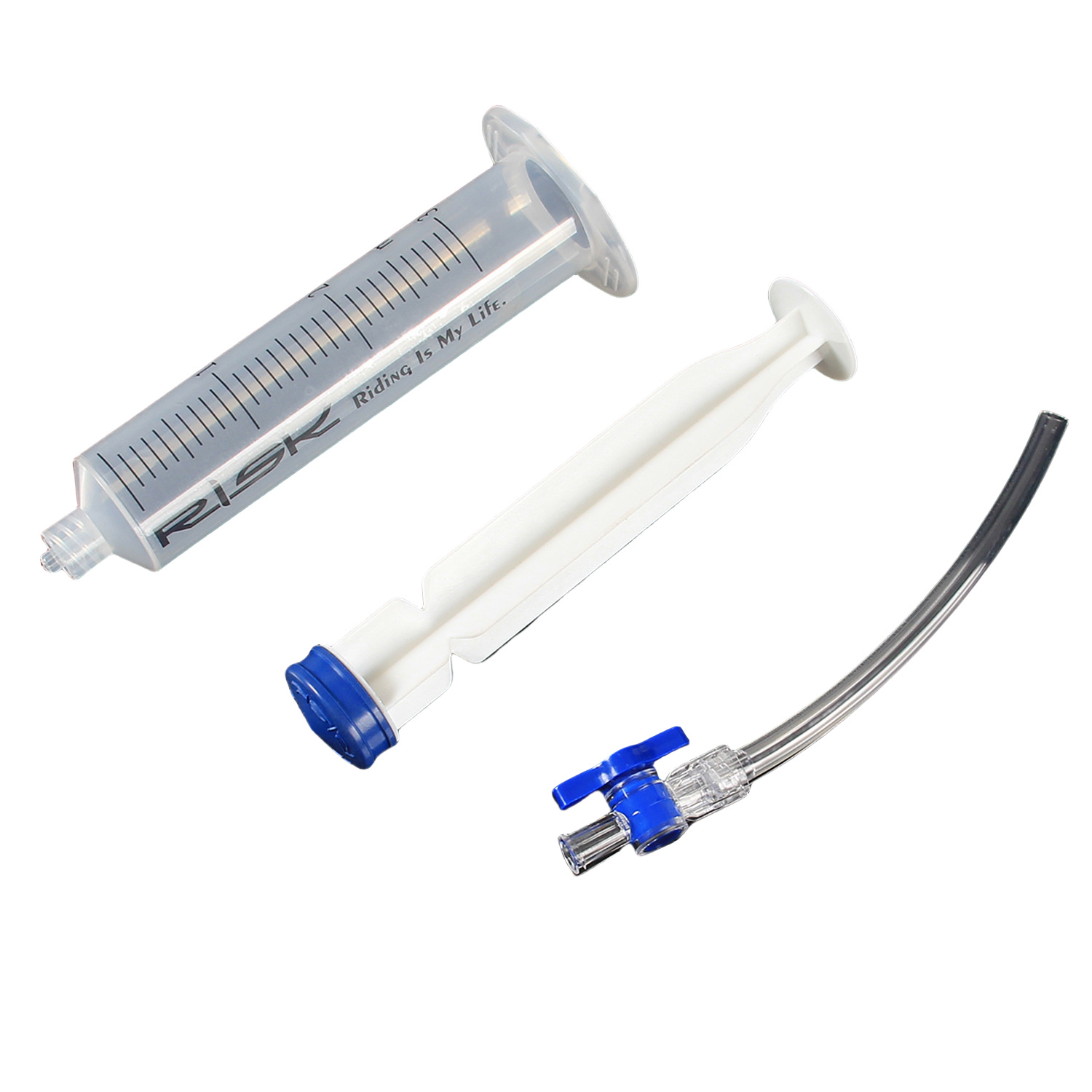 RISK RL234 Bicycle Hydraulic Disc Brake Bleed Syringe Kit – 30ml Oil Injection Tool with Hose & Switch