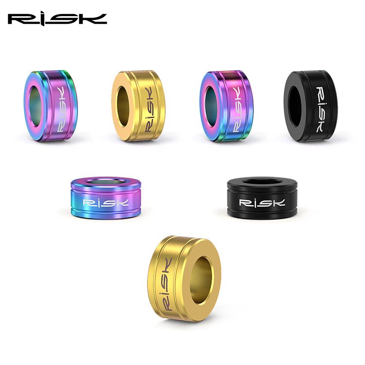 RISK M6 Titanium Alloy Disc Brake Caliper Spacers for MTB Small Wheel Bike XT XTR RT064 RT138