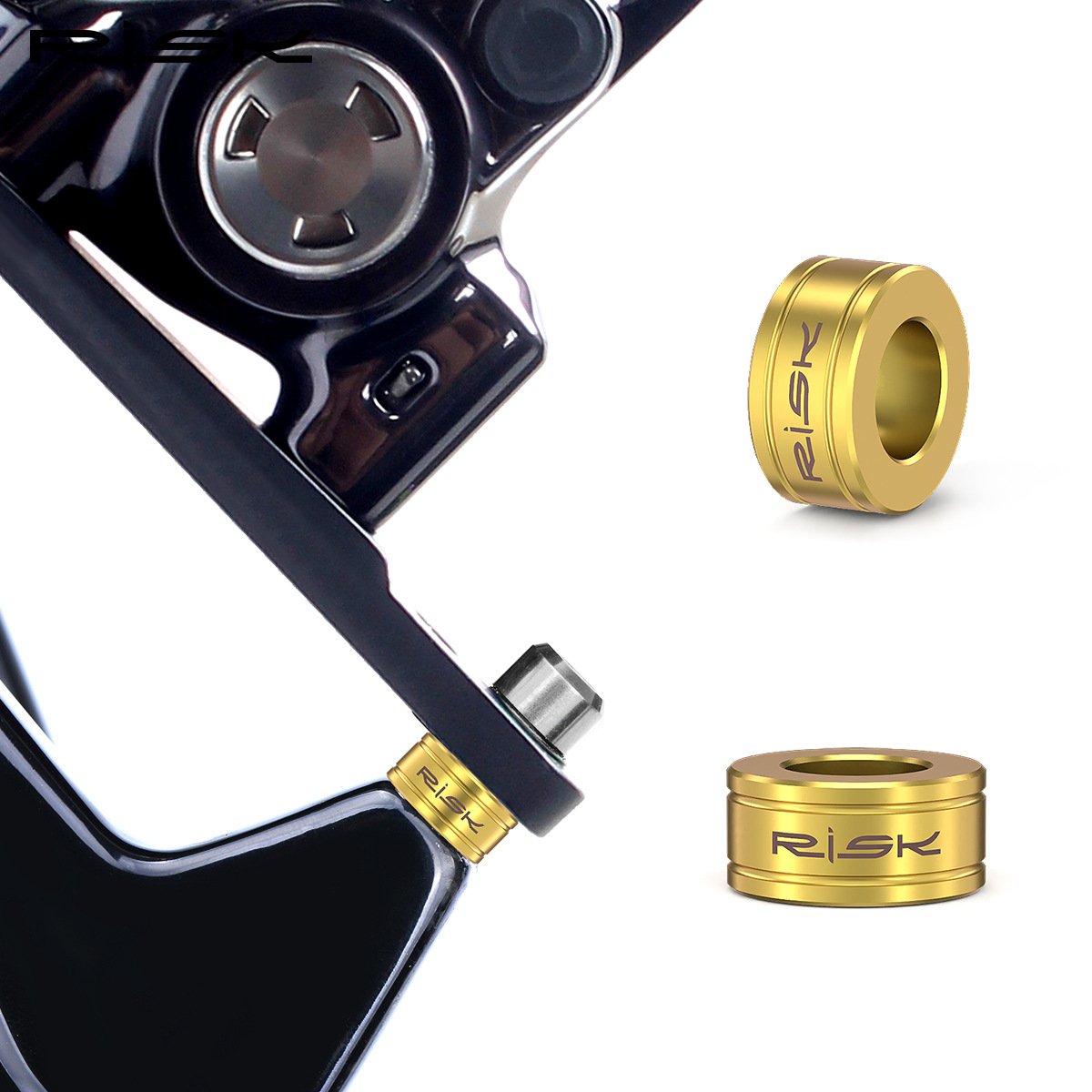 RISK M6 Titanium Alloy Disc Brake Caliper Spacers for MTB Small Wheel Bike XT XTR RT064 RT138