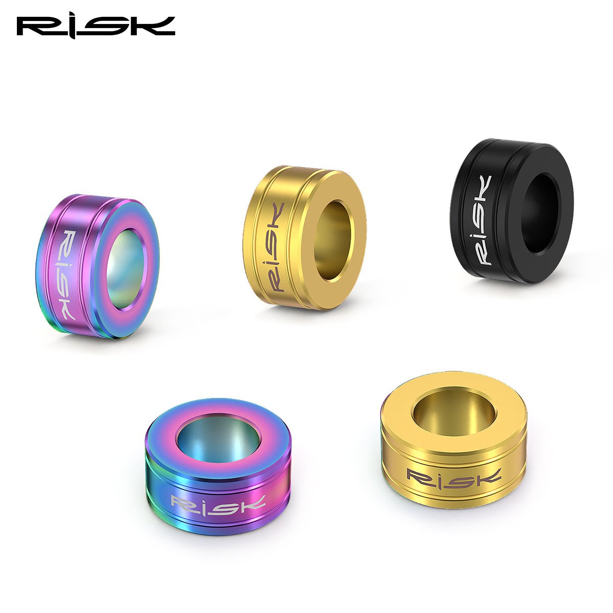 RISK M6 Titanium Alloy Disc Brake Caliper Spacers for MTB Small Wheel Bike XT XTR RT064 RT138