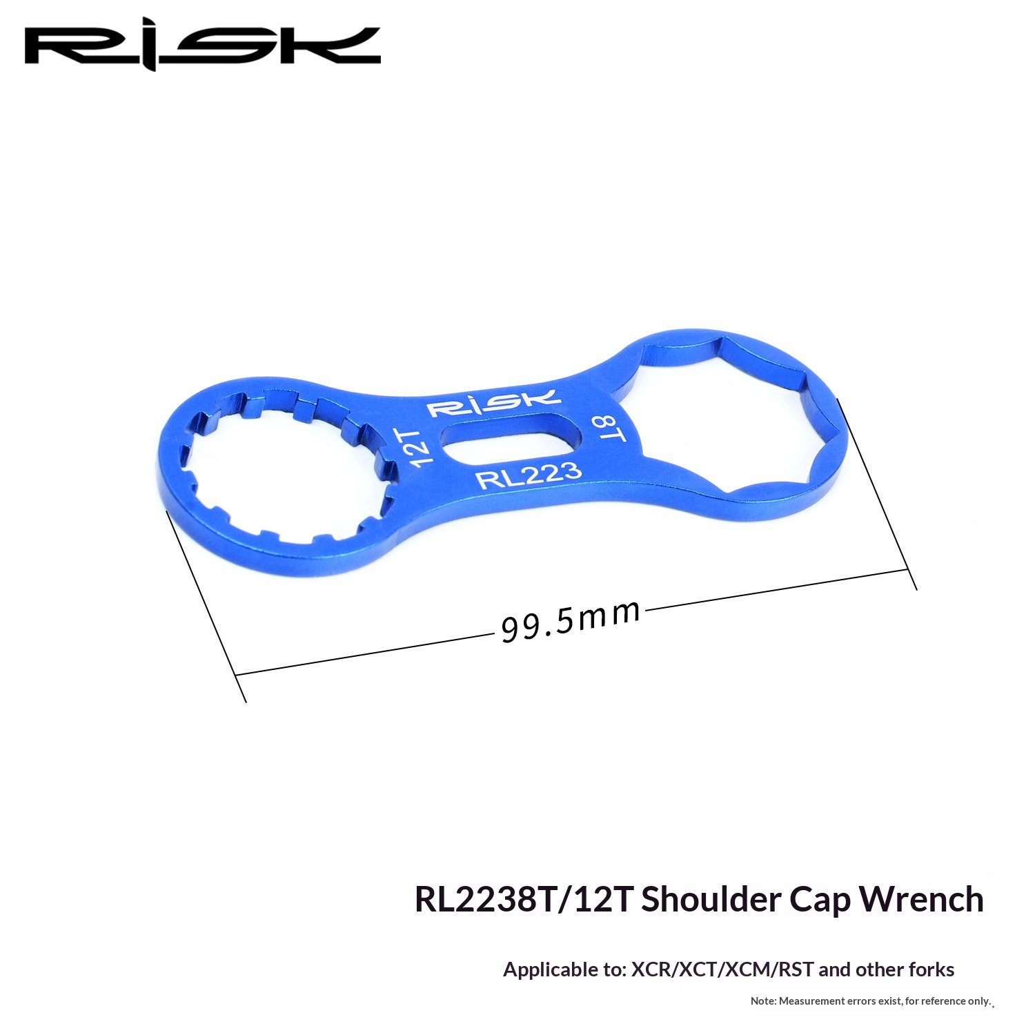 RISK RL228/RT223 Y-Shape Fork Cap Wrench 6-in-1 Suspension Top Cap Tool for MTB Fork Service