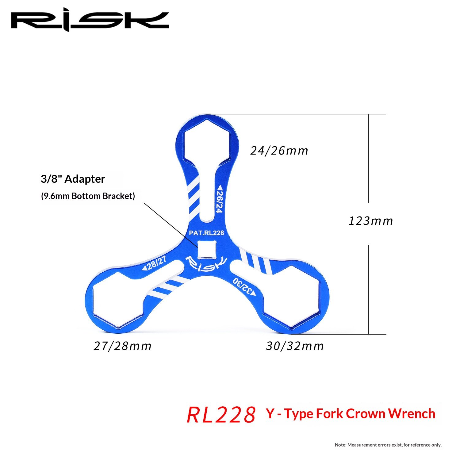 RISK RL228/RT223 Y-Shape Fork Cap Wrench 6-in-1 Suspension Top Cap Tool for MTB Fork Service