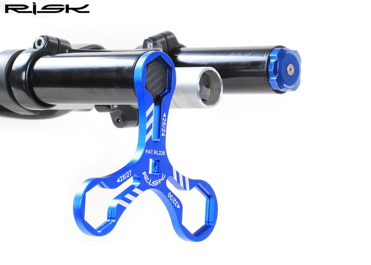 RISK RL228/RT223 Y-Shape Fork Cap Wrench 6-in-1 Suspension Top Cap Tool for MTB Fork Service